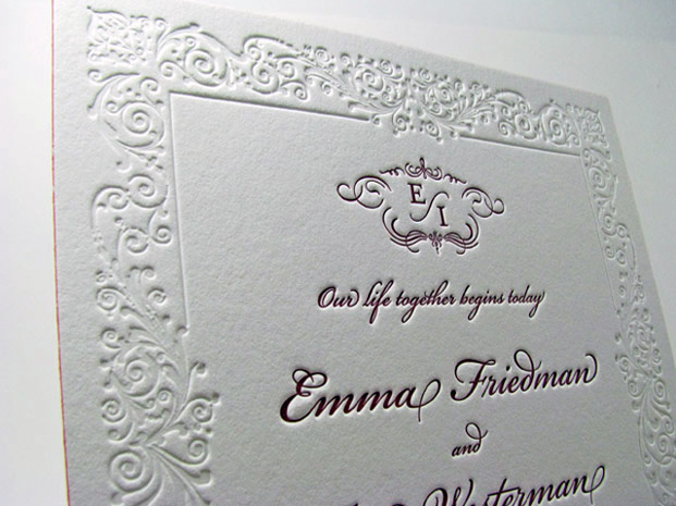 Luxury wedding invitations design