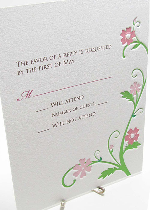 Flower Vine Wedding Invitation Flower Vine Wedding Invitation g3