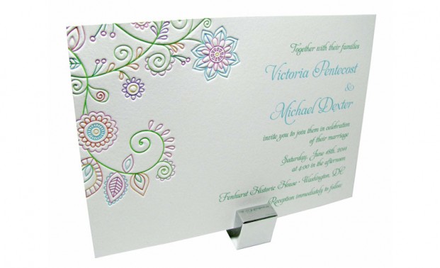 Henna flowers wedding invitation Click on an image below to launch