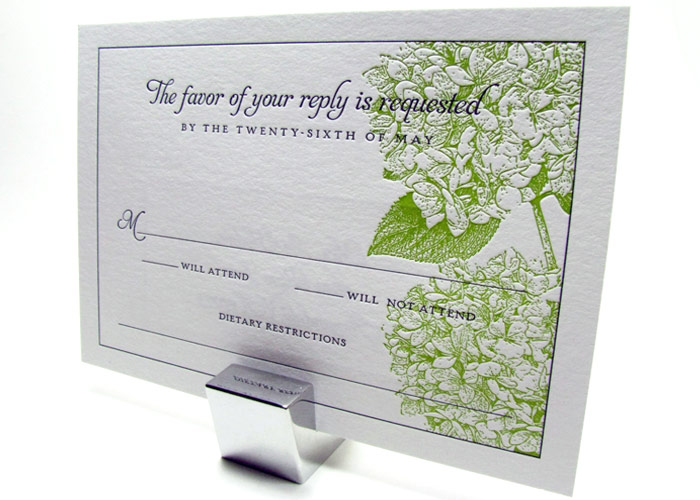Hydrangea luxury wedding invitations Hydrangea Wedding invitations