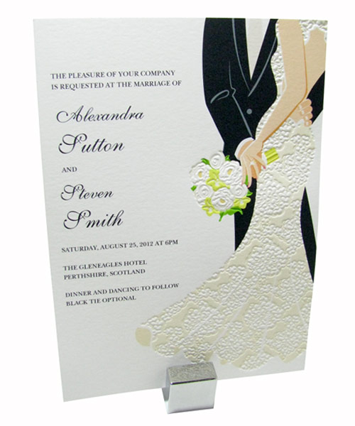 do it yourself wedding invitations lace wrapped