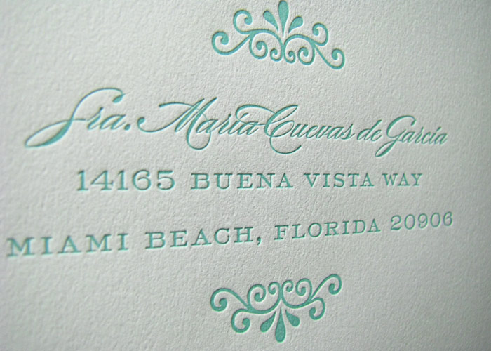Mexico Destination Wedding Invitations Spanish Style Letterpress Wedding 