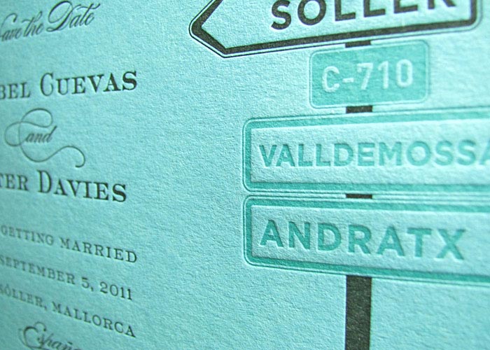 Mexico Destination Wedding Invitations Spanish Style Letterpress Wedding 