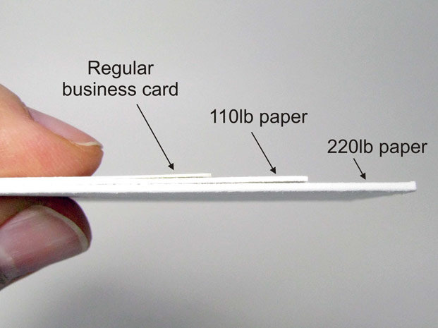 letterpress 110lb vs 220lb
