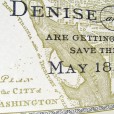 Antique DC map card