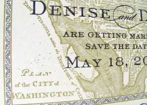 Antique DC map card