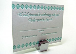 Aqua invitations