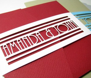 Belly bands invitations wedding custom