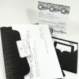 Black and white wedding invitations