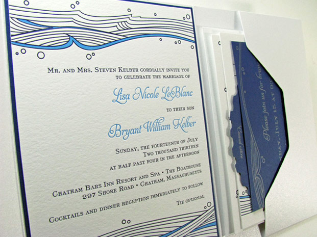Cape Cod wedding invitation