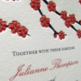 Cherry blossom invitations