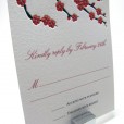 Cherry blossom reply card