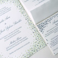 Confetti wedding invitations