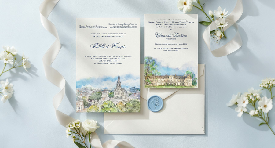 Custom Watercolor and Letterpress Printing