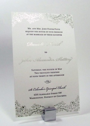 Elegant vintage invitations