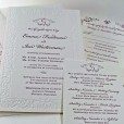 Filigree border invitation suit