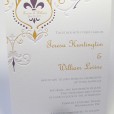 Fleur de Lis Wedding Invitation