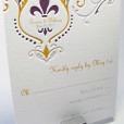 Fleur de Lis Wedding Invitation