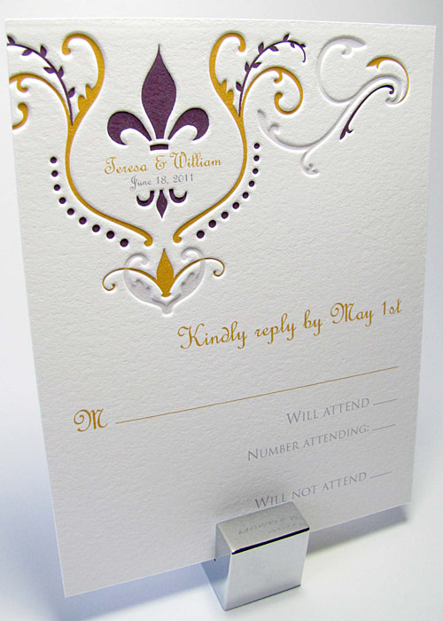 Fleur De Lis Invitations 8