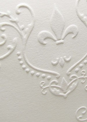 Fleur de Lis Wedding Invitation