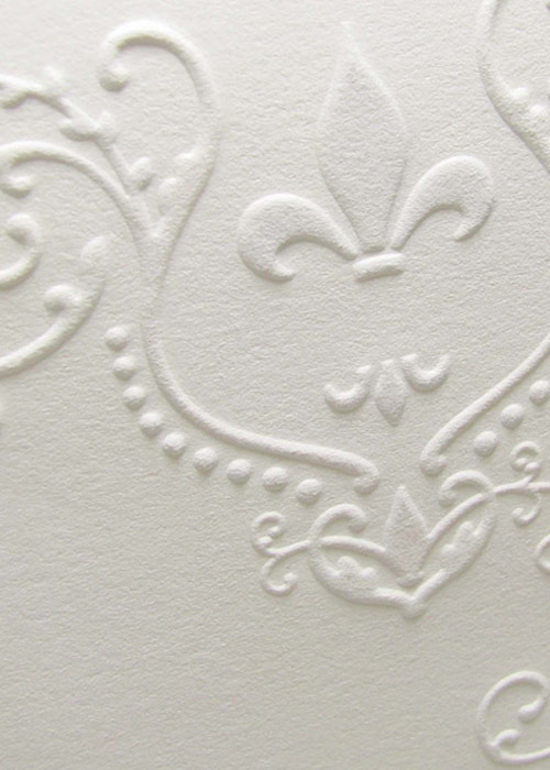 Fleur De Lis Invitation Envelope With Padding & Magnet Lock