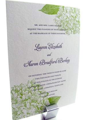 Floral wedding invitations