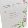 Flower Vine Wedding Invitation