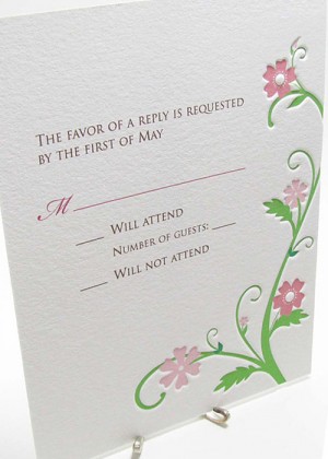 Flower Vine Wedding Invitation