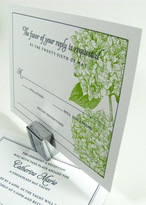 Flower wedding invitations