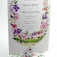 Garden wedding watercolor invitations