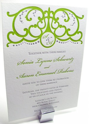 Spanish gate wedding invitations