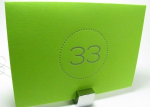 Green birthday party invitation