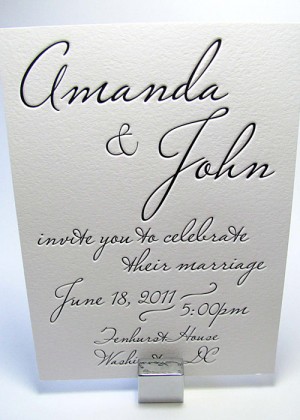 Handwriting Wedding Invitation