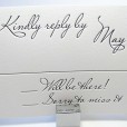 Handwriting Wedding Invitation