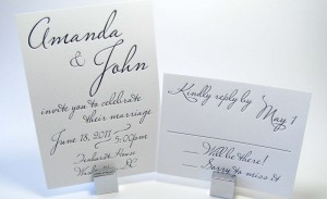 Handwriting Wedding Invitation
