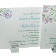 Henna Flower Wedding Invitation