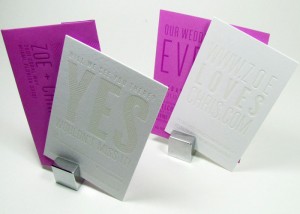 Hot pink luxury invitations