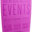 Hot pink wedding invitations