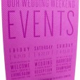 Hot pink wedding invitations