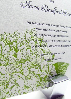 Hydrangea invitations