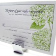 Hydrangea luxury wedding invitations