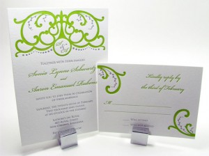 Spanish gate invitation letterpress