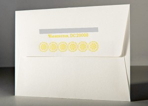 Custom letterpress stationery cards