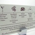 Letterpress events card