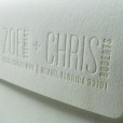 Letterpress invitation envelope