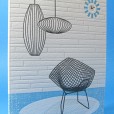 Letterpress Bertoia and Nelson Mid Century Modern Room Notecards