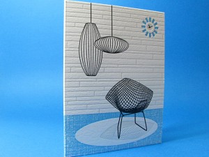 Harry Bertoia Diamond Chair Card
