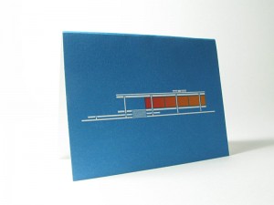 Mid Century Farnsworth House Card
