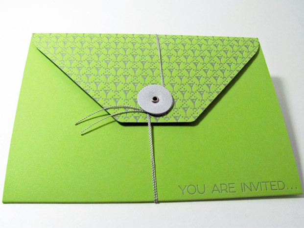Martini party invitations