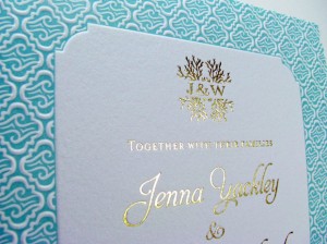 Modern beach wedding invitations